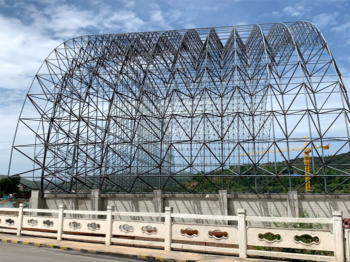 怀化山寨矿储煤棚网架
